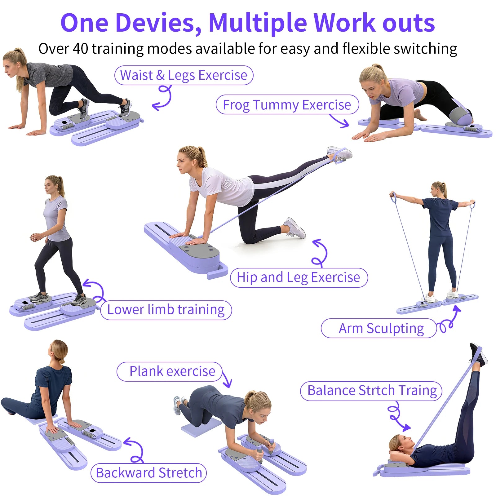 Multifunctional Fitness Board Abdominal Board Push Up Plate Pilates Board Ab Board Reformer Fitness Core Workout Equipment
