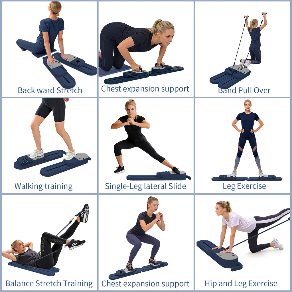 Multifunctional Fitness Board Abdominal Board Push Up Plate Pilates Board Ab Board Reformer Fitness Core Workout Equipment
