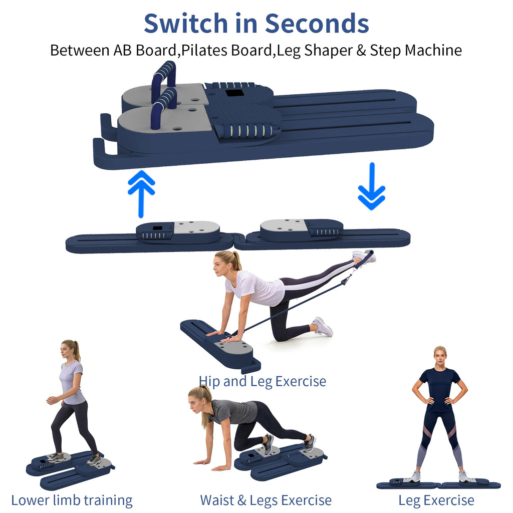 Multifunctional Fitness Board Abdominal Board Push Up Plate Pilates Board Ab Board Reformer Fitness Core Workout Equipment