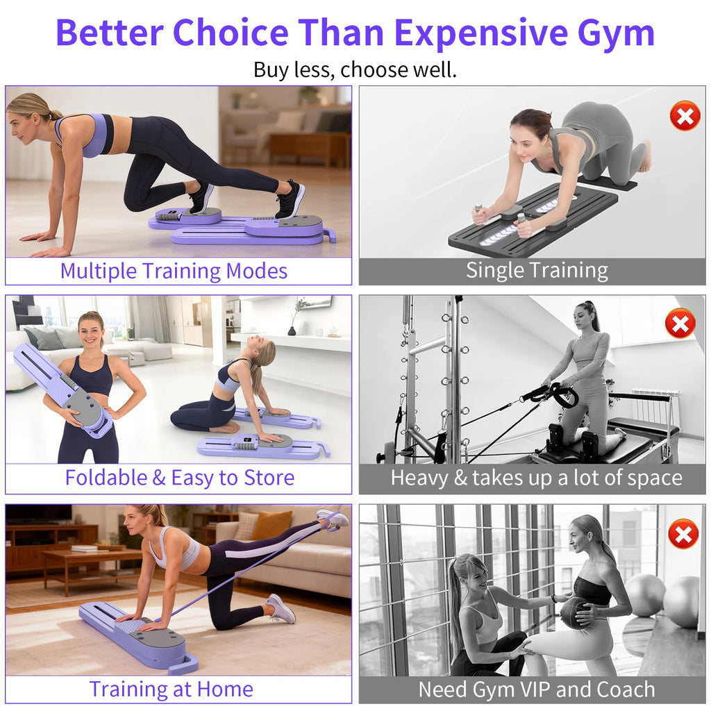 Multifunctional Fitness Board Abdominal Board Push Up Plate Pilates Board Ab Board Reformer Fitness Core Workout Equipment