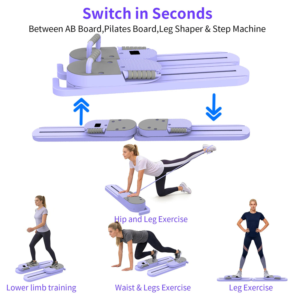 Multifunctional Fitness Board Abdominal Board Push Up Plate Pilates Board Ab Board Reformer Fitness Core Workout Equipment
