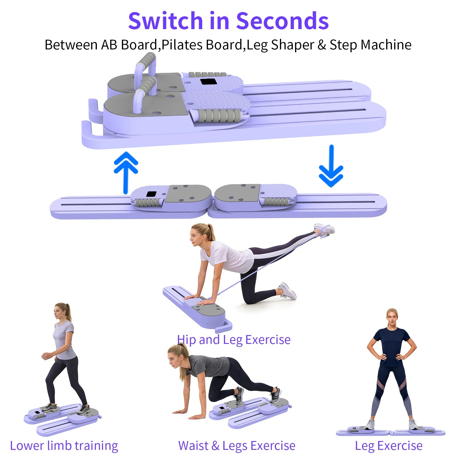 Multifunctional Fitness Board Abdominal Board Push Up Plate Pilates Board Ab Board Reformer Fitness Core Workout Equipment