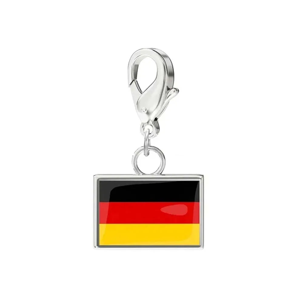 Custom DIY Small National Country Flag Charms Bracelet For Woman Men Personalized Stainless Steel Father Mother Day Gift Jewelry
