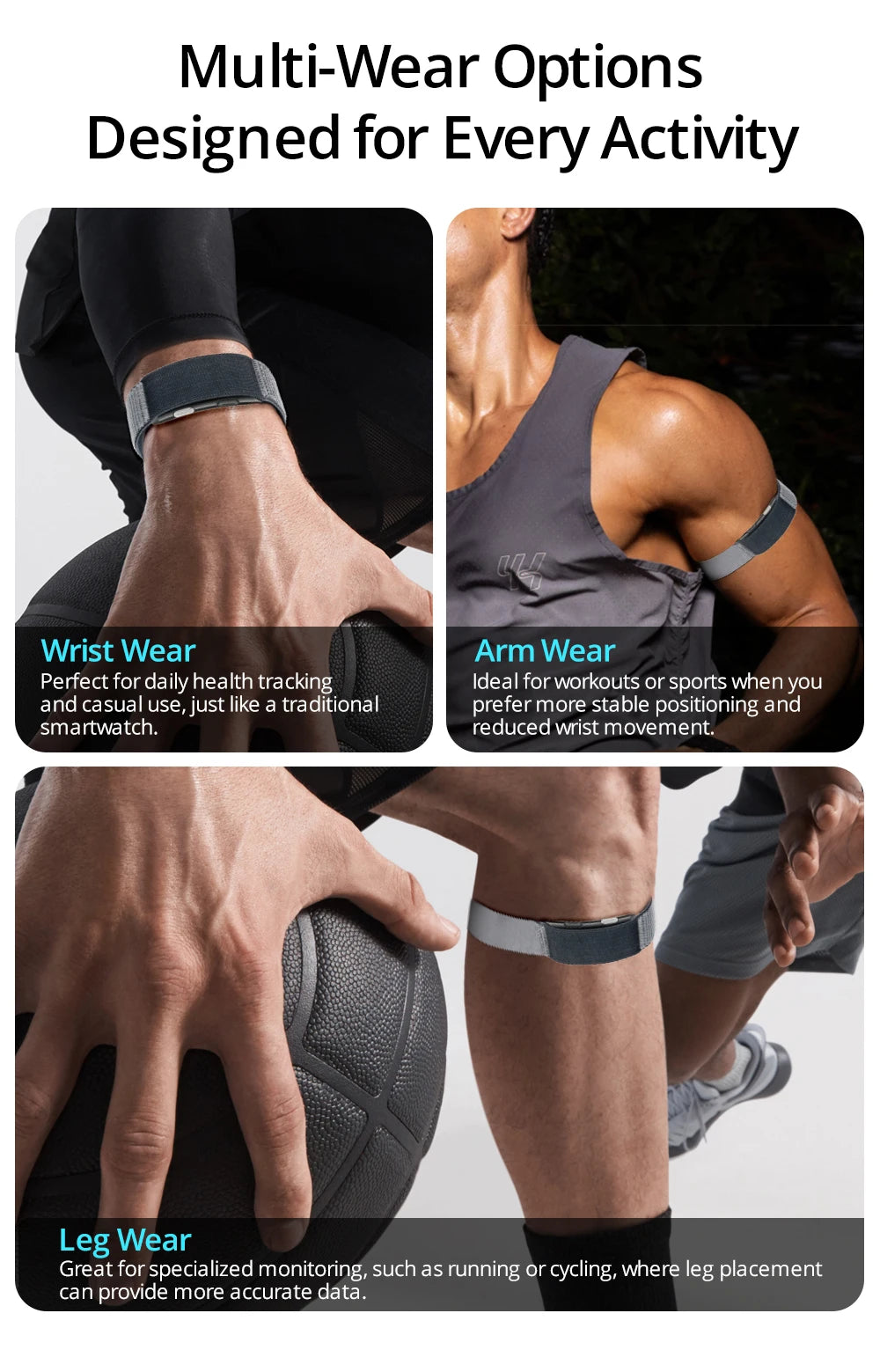 VALDUS 2026 New VITRO NO Screen Smart Bracelet ECG SOS Heart Rate Blood Pressure Sports Fitness Waterproof Screenless Smartwatch