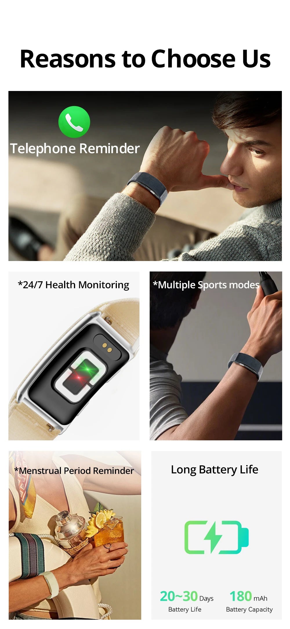VALDUS 2026 New VITRO NO Screen Smart Bracelet ECG SOS Heart Rate Blood Pressure Sports Fitness Waterproof Screenless Smartwatch