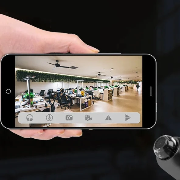 Mini Câmera HD 1080P com Visão Noturna e Design Portátil
