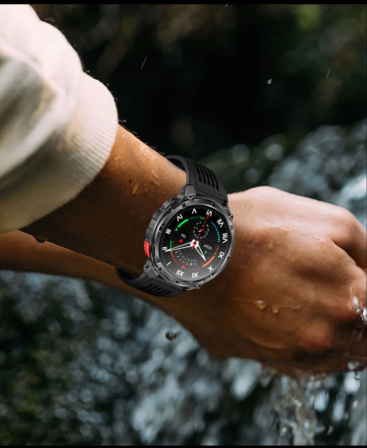 2026 New T-Rex3 Pro 1100mAh Battery Smart Watch GPS path 5ATM Waterproof Sports Run tracker Outdoors Compass Military Smartwatch