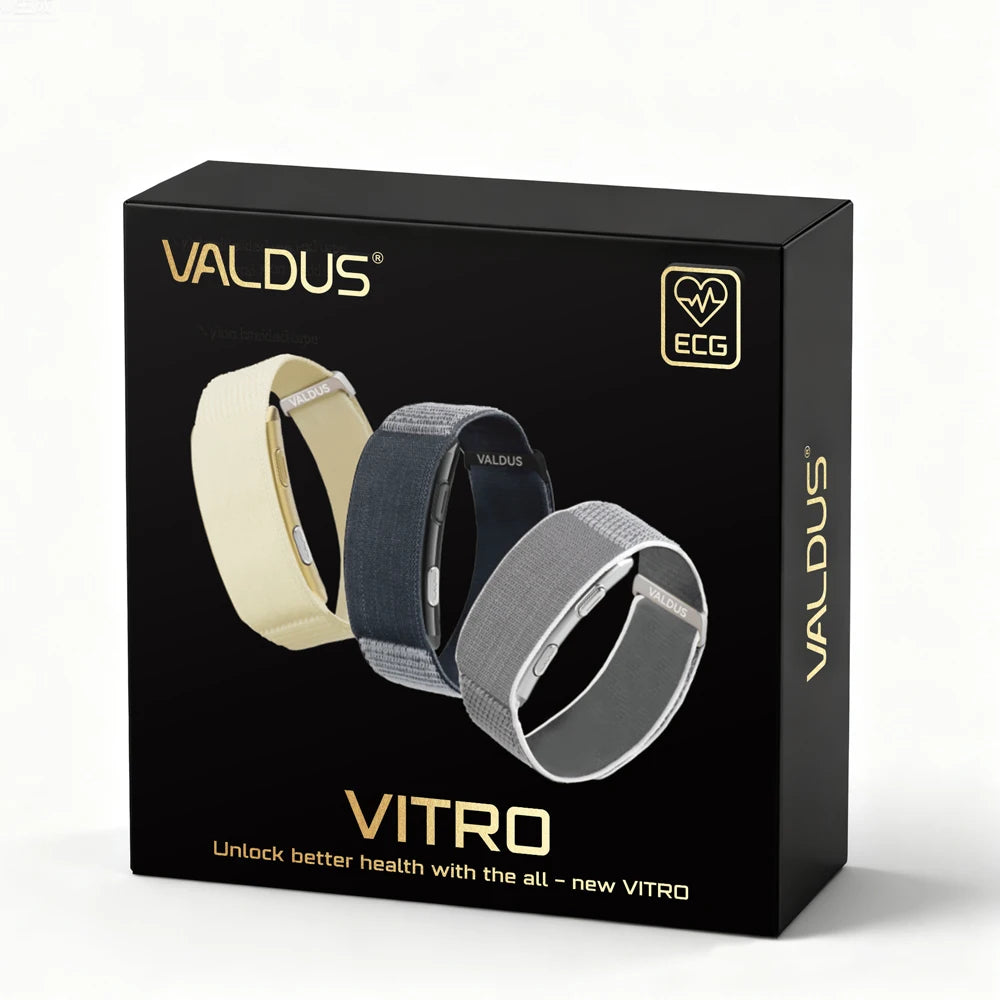 VALDUS 2026 New VITRO NO Screen Smart Bracelet ECG SOS Heart Rate Blood Pressure Sports Fitness Waterproof Screenless Smartwatch