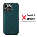 Luxury Magnetic Leather Wallet Case for iPhone 15 14 Plus 11 12 13 16 Pro XS Max X XR Magnet Detachable Money Card Holder Cover