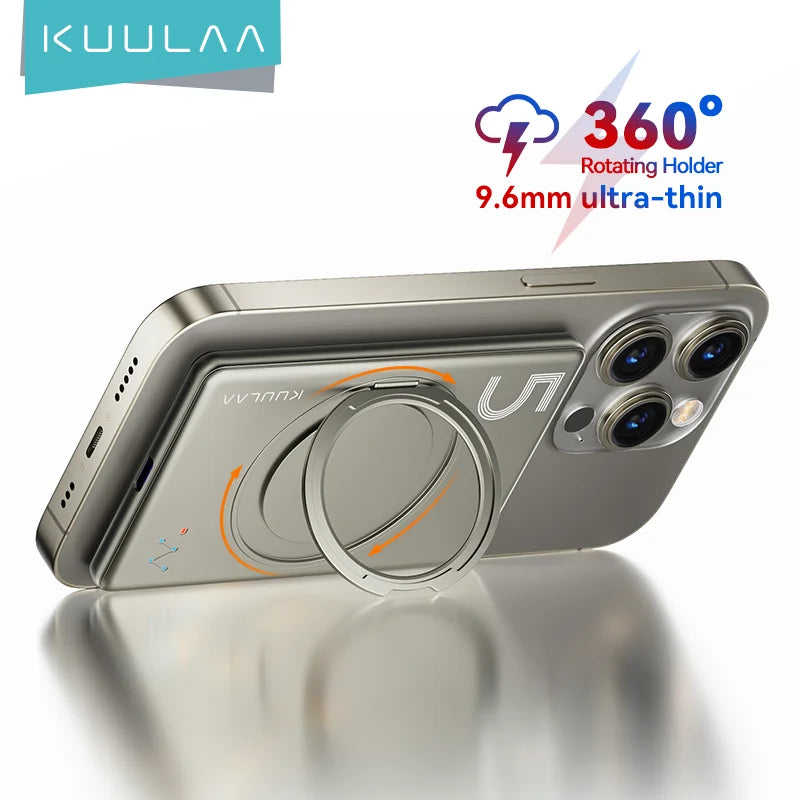 KUULAA Magsafe Power Bank 5000mAh Magnetic Battery with Stand External Battery Fast Charging For iPhone 17 16 15 14 13 PowerBank
